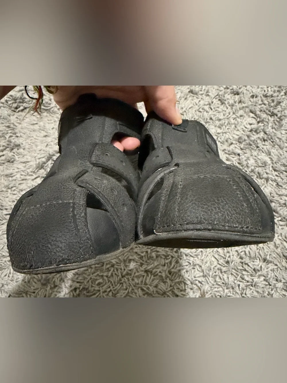 Reef Boy’s Black Fisherman Sandals